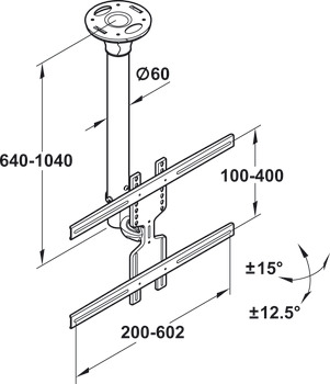 TV-lågholder, bæreevne 35 kg