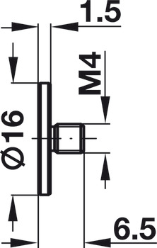 Adapter, til glasdøre