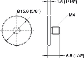 Adapter, til glasdøre