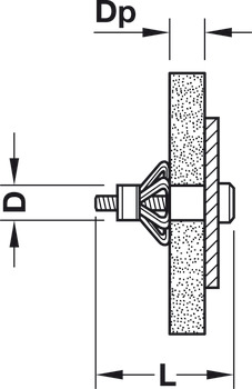 hulrumsmetaldyvel, fischer HM, stål