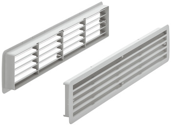 Ventilationsgitre, Kunststof med ramme, Startec