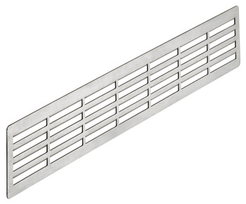 Ventilationsgitre, Rustfrit stål, kantede, hjørner afrundet