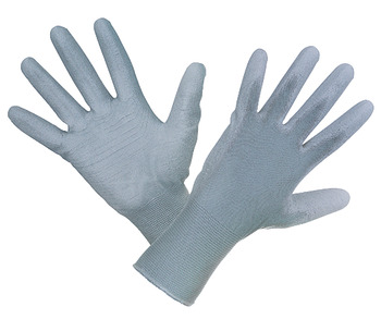 Handske finmasket polyamid-strik, mørkegrå